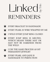 Load image into Gallery viewer, Clover Jade Bracelet + PEARLS