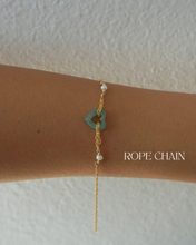 Load image into Gallery viewer, Heart Jade Bracelet + PEARLS