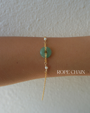 Load image into Gallery viewer, Donut Jade Bracelet + PEARLS