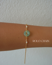 Load image into Gallery viewer, Donut Jade Bracelet + PEARLS