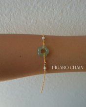 Load image into Gallery viewer, Flower Jade Bracelet + PEARLS
