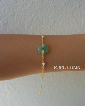 Load image into Gallery viewer, Donut Jade Bracelet + PEARLS
